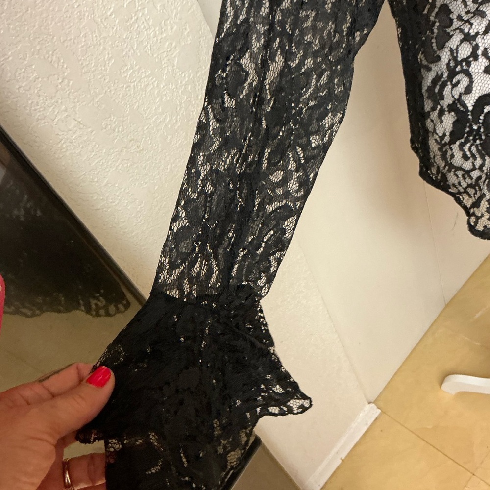 Black Lace Cardigan - Picture 2 of 6